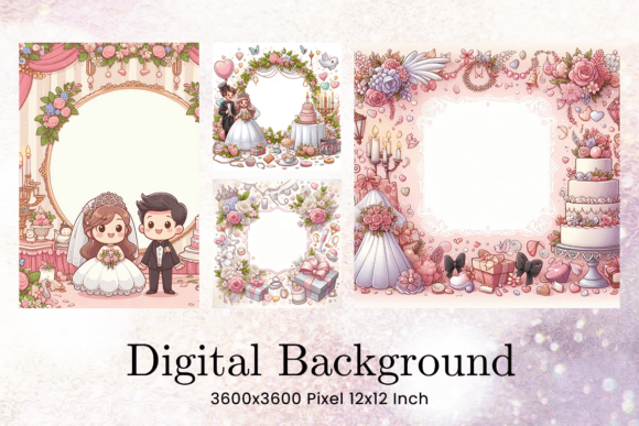 Elegant Valentine Wedding Blank Backgrounds for Your Designs