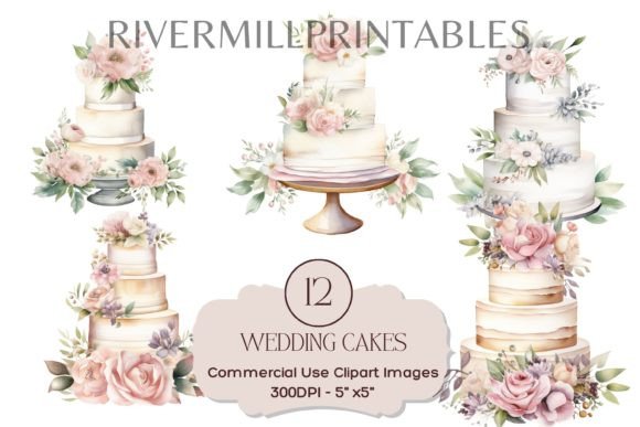 Elevate Your Creative Projects with Wedding Cakes PNG Illustrations