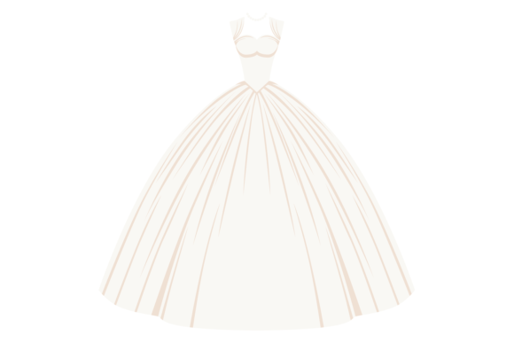 Unveiling Bridal Gown Model: Cartoon Wedding Fashion for Creative Projects