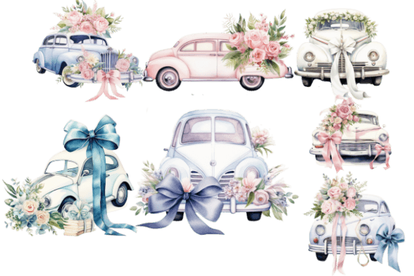 Watercolor Wedding Element Clipart: Soft, Artistic Assets