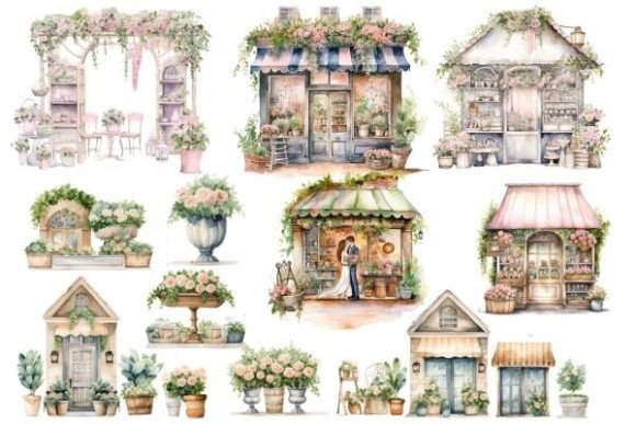 Watercolor Wedding Shop: Versatile Design Assets for Modern Creators