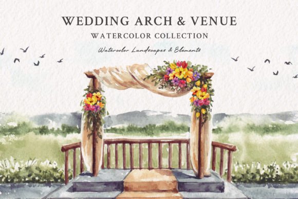 Wedding Arch & Venue: Your Watercolor Toolkit for Nature-Inspired Design