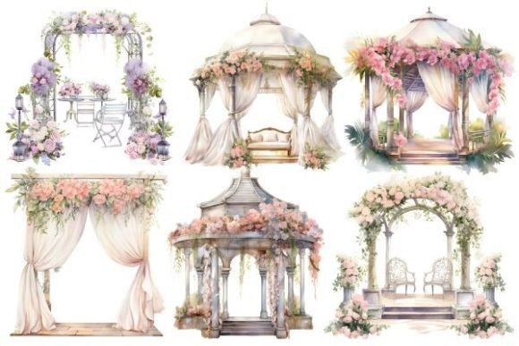 Wedding Clipart, Bride and Groom Clipart: Your Creative Toolkit