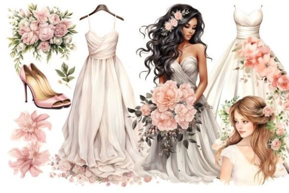 Wedding Dress Clipart, Bride Clipart: Creative Uses & Style Guide