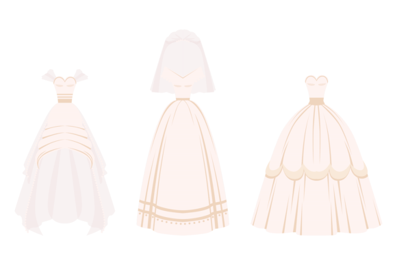 Wedding Dresses Set: A Curated Design Asset for Bridal Projects