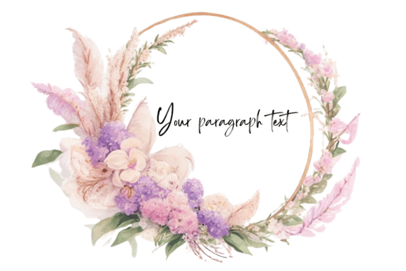 Wildflower Wedding Invitation Template: A Boho Dream